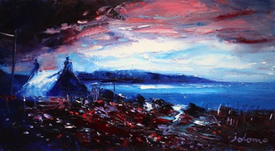 Fading daylight over the Mull of Kintyre 10x18